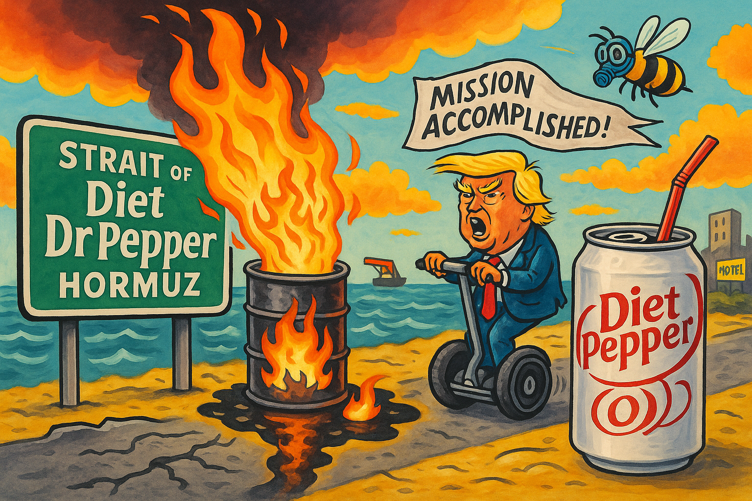 Strait Outta Options: Iran Votes to Shut Down the Strait of Hormuz, Trump Shuts Down Logic, and We’re All Just Along for the Ride