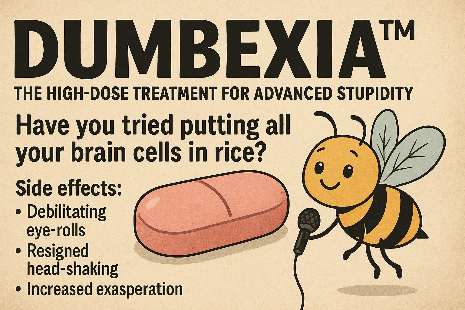 Dumbexia™: Because Ignorance Is Terminal, but Confidence Is Airborne
