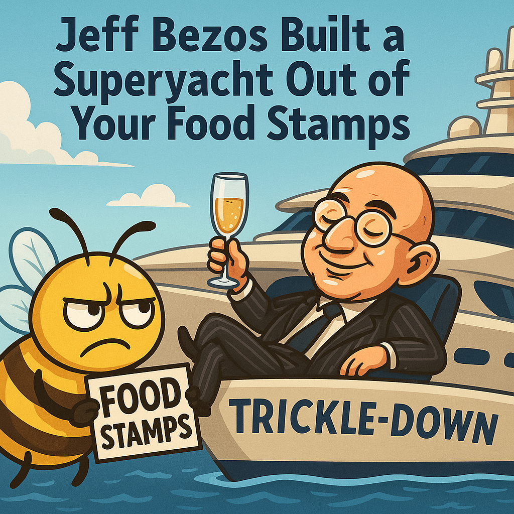 Trickle-Down Yacht Club: Jeff Bezos Built a Superyacht Out of Your Food Stamps