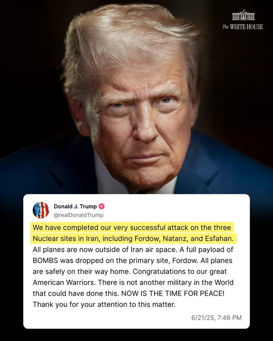 The Art of the No-War War: Trump orders the U.S. Military to bomb Iran