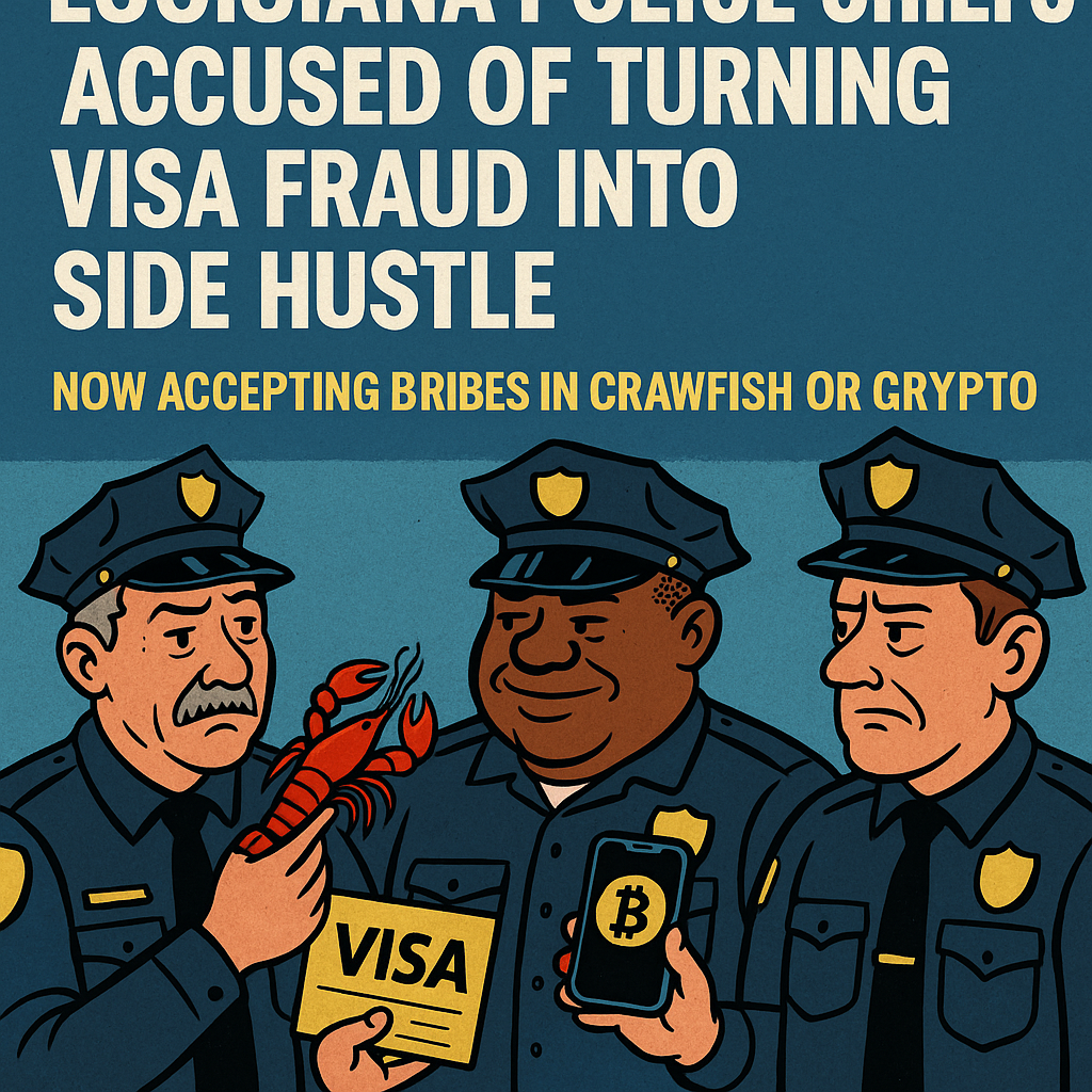 Louisiana Police Chiefs Accused of Turning Visa Fraud Into Side Hustle—Now Accepting Bribes in Crawfish or Crypto