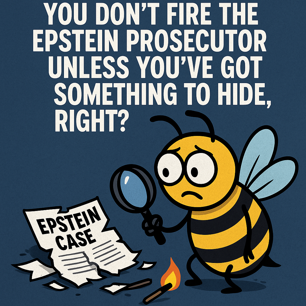 You Don’t Fire the Epstein Prosecutor Unless You’ve Got Something to Hide, Right?
