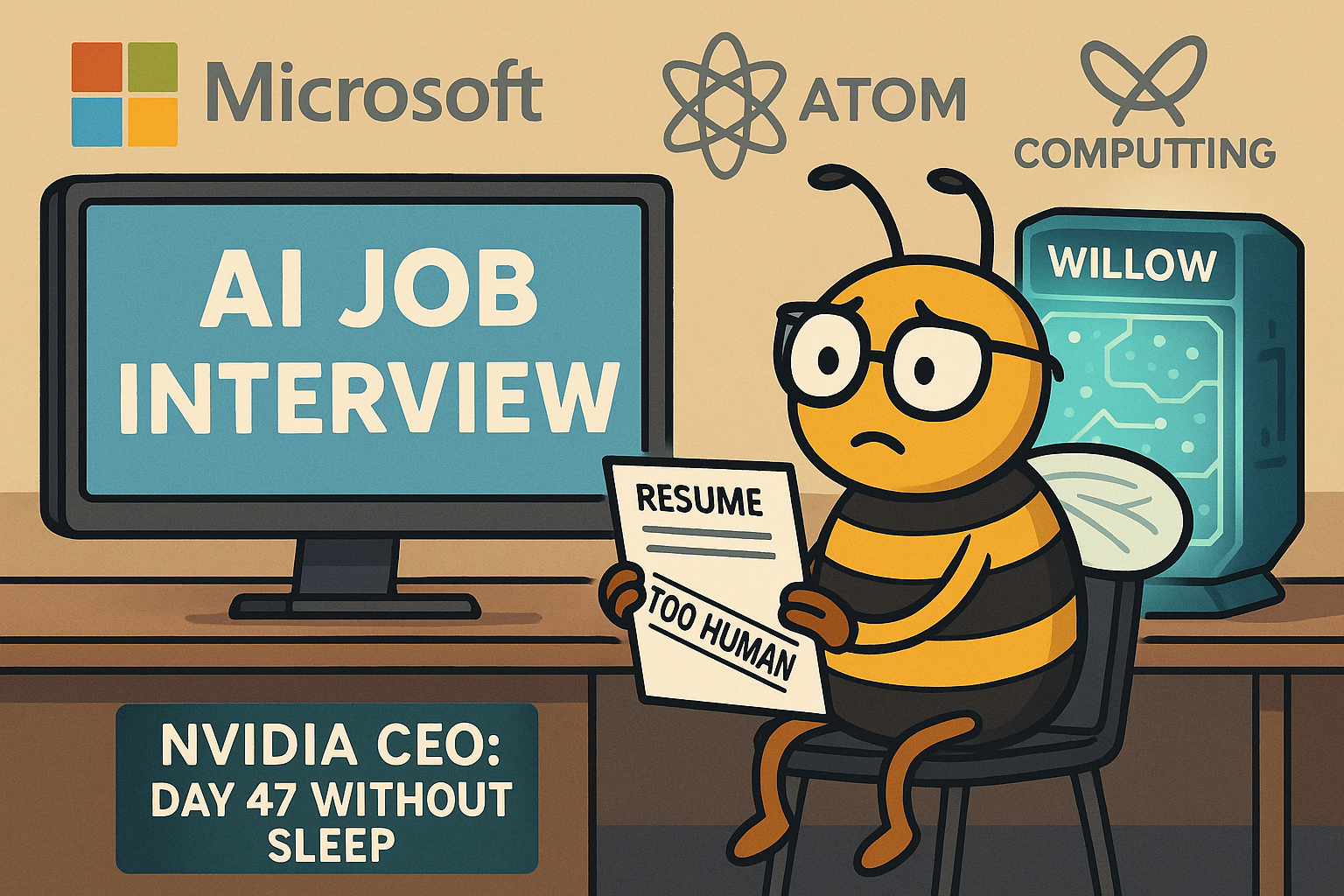 Silicon Fever Dreams: Tech Titans, Quantum Chaos, and the Dawn of AI Interviewers Who Judge Your Vibe