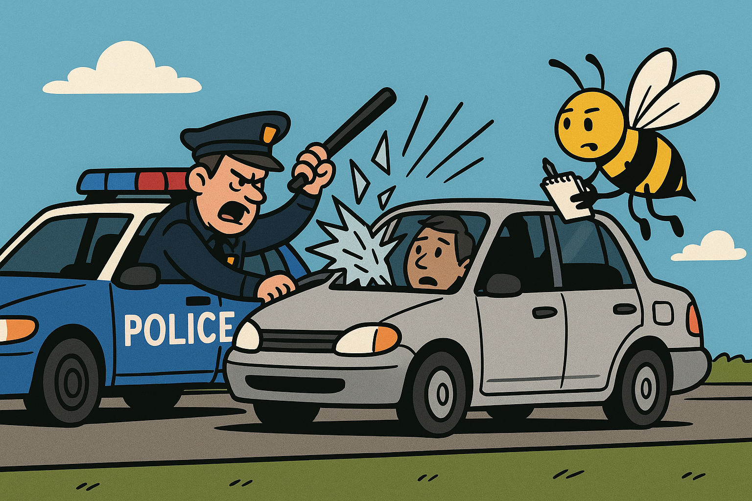 He Asked About Headlights. He Got a Concussion. Welcome to Traffic Enforcement, 2025.