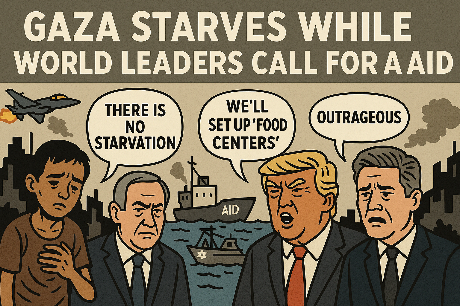 Let Them Eat Optics: Gaza Starves While World Leaders Host a Photo Op