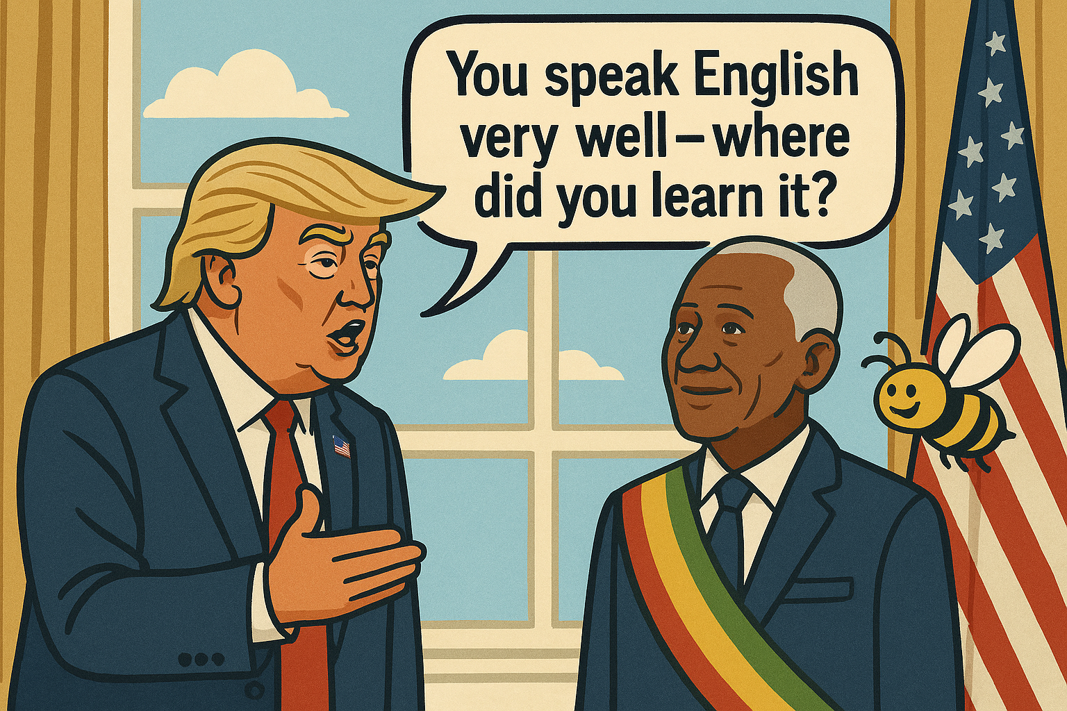 Trump Surprised African Leader Speaks English—In Country Where English Is the National Language