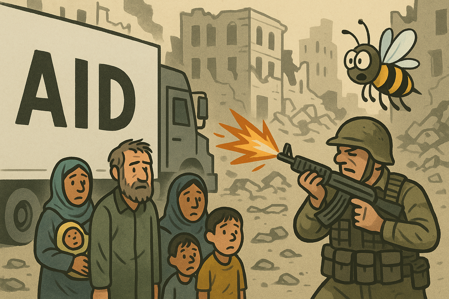 Breadlines With Ballistics: On Aid, Optics, and the Math of Looking Away