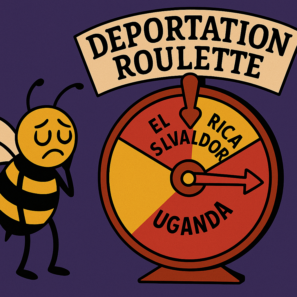 Deportation Roulette: Spin the Globe, Land on Uganda