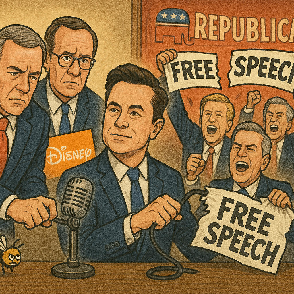 Republicans Canceled Jimmy Kimmel and Stephen Colbert Because Free Speech Is Only for Them