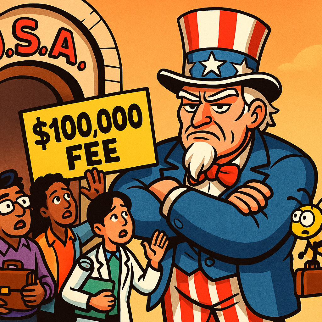 America’s H-1B Visa Paywall: $100,000 to Enter, Please Remove Your Shoes