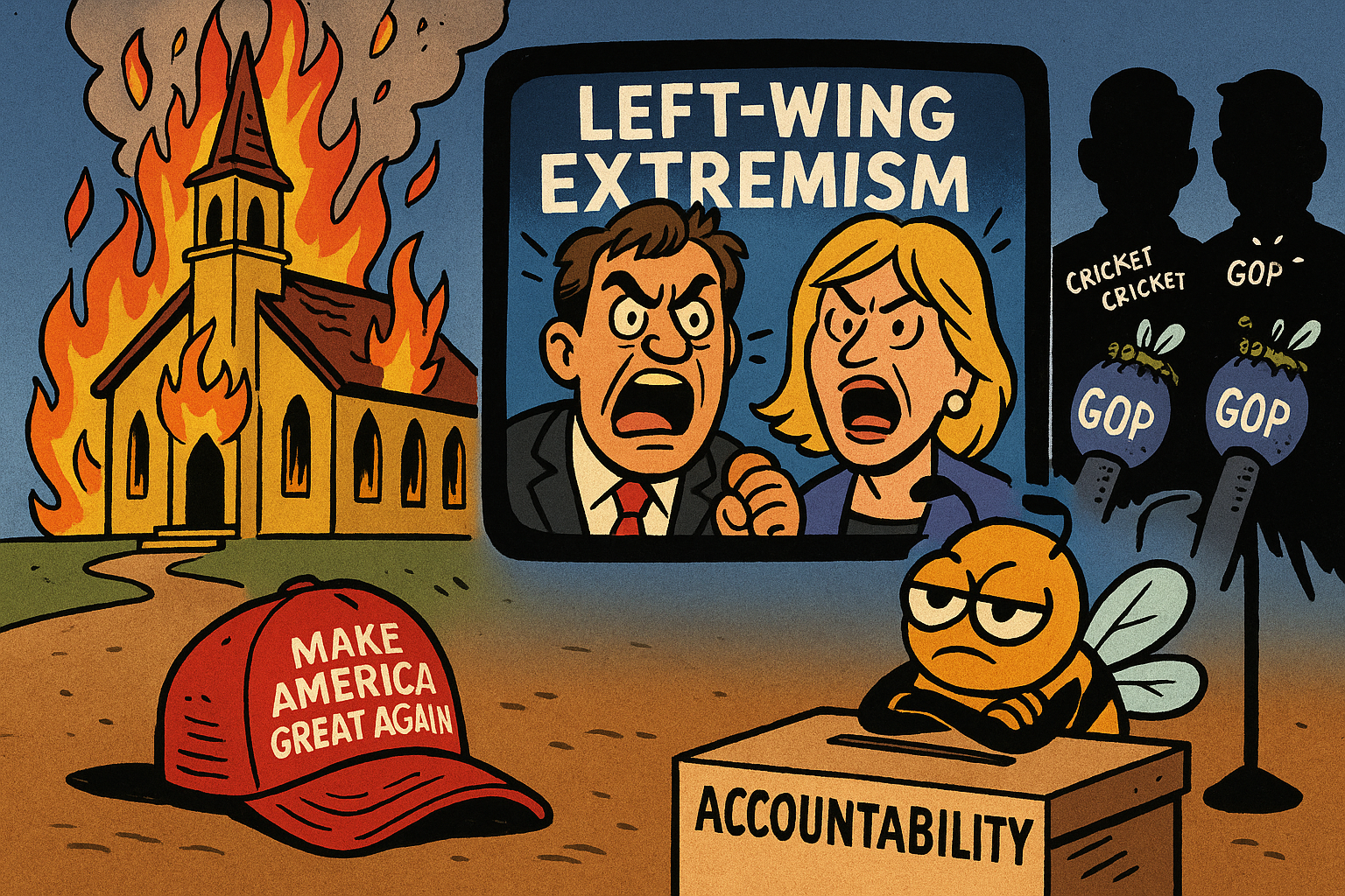 MAGA is a Domestic Terrorist Idealogy: Fires, Bullets, and Quiet Denials