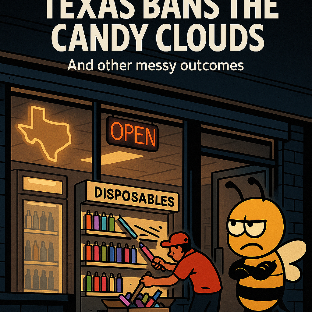 Texas Bans the Candy Clouds: SB 2024 and the War on Vapes (But Not Really)