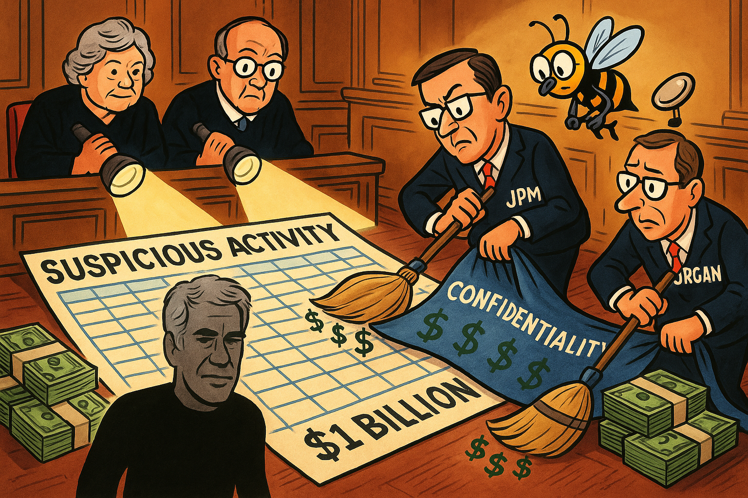 The Spreadsheet Is a Crime Scene: JPMorgan, Epstein, and the Fine Art of Looking Away