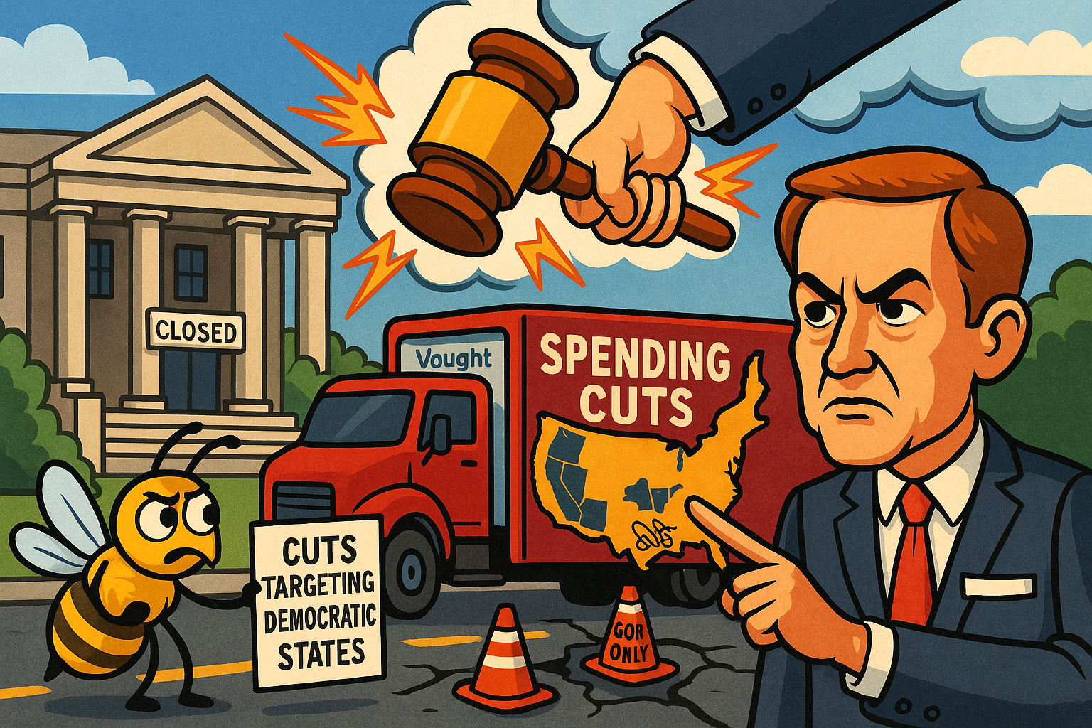 Day One of the Fascist Purge: Russ Vought of OMB Plans to Punish Democrats