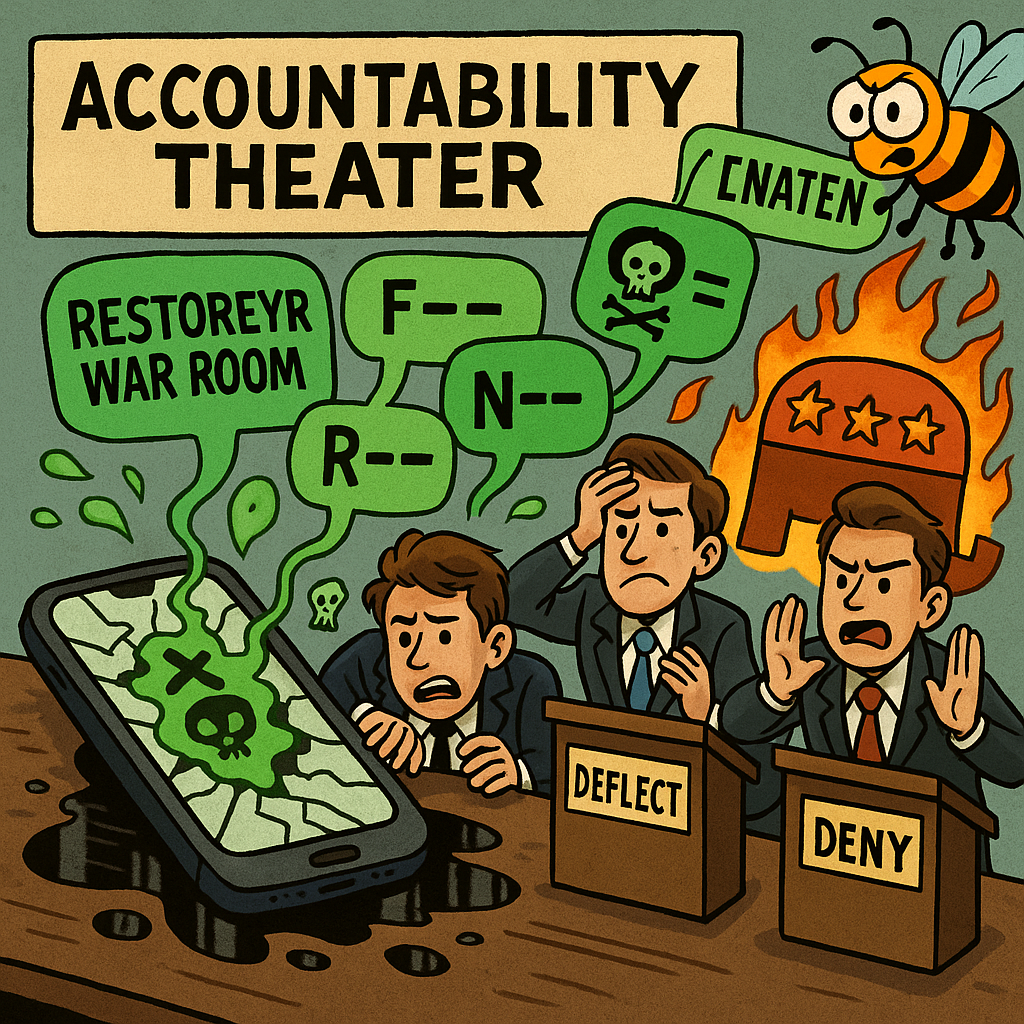 The Young Republicans Just Invented “Accountability Theater,” and the Curtain’s Already Falling