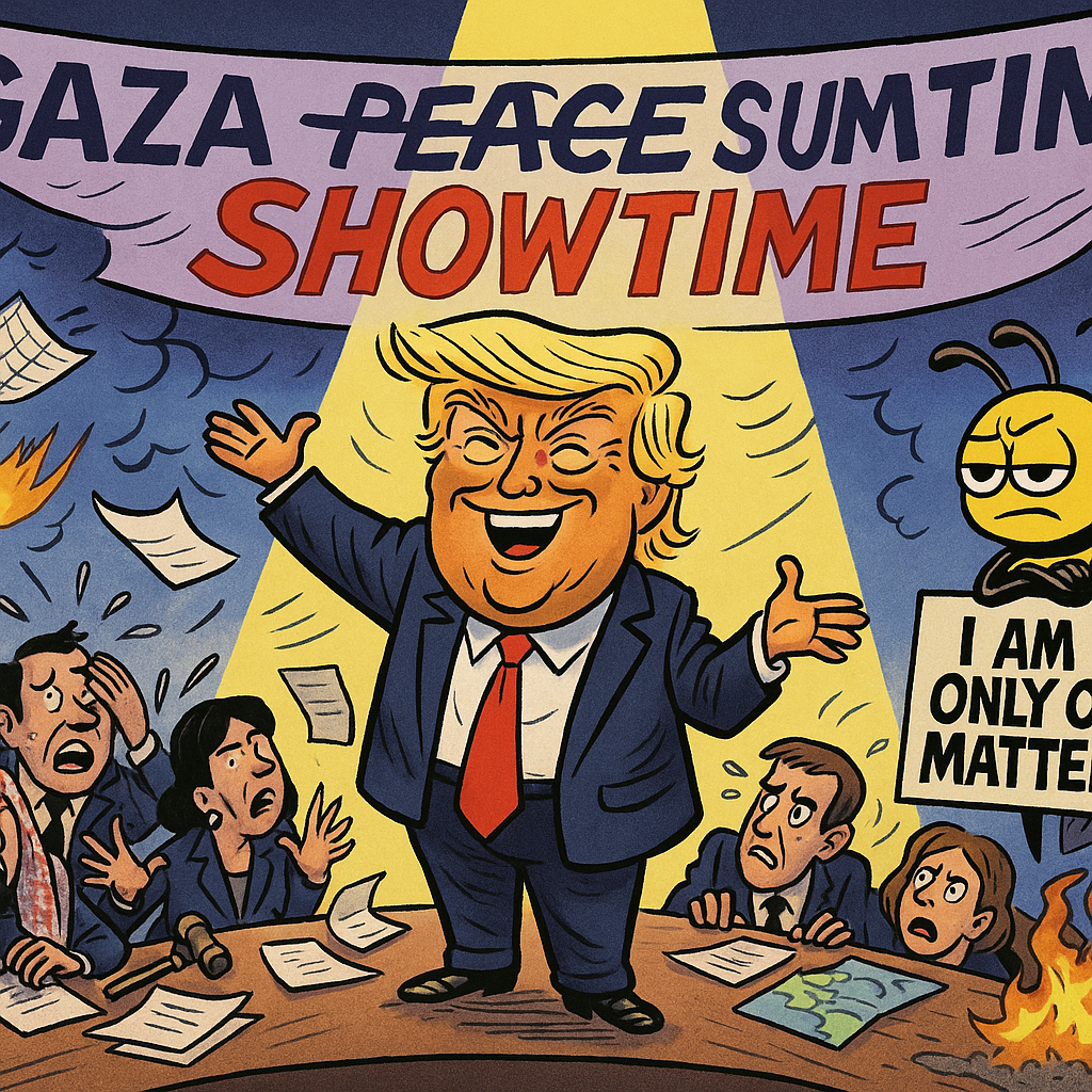 The Only One That Matters: How Trump Turned the Gaza Summit Into a Global Open Mic