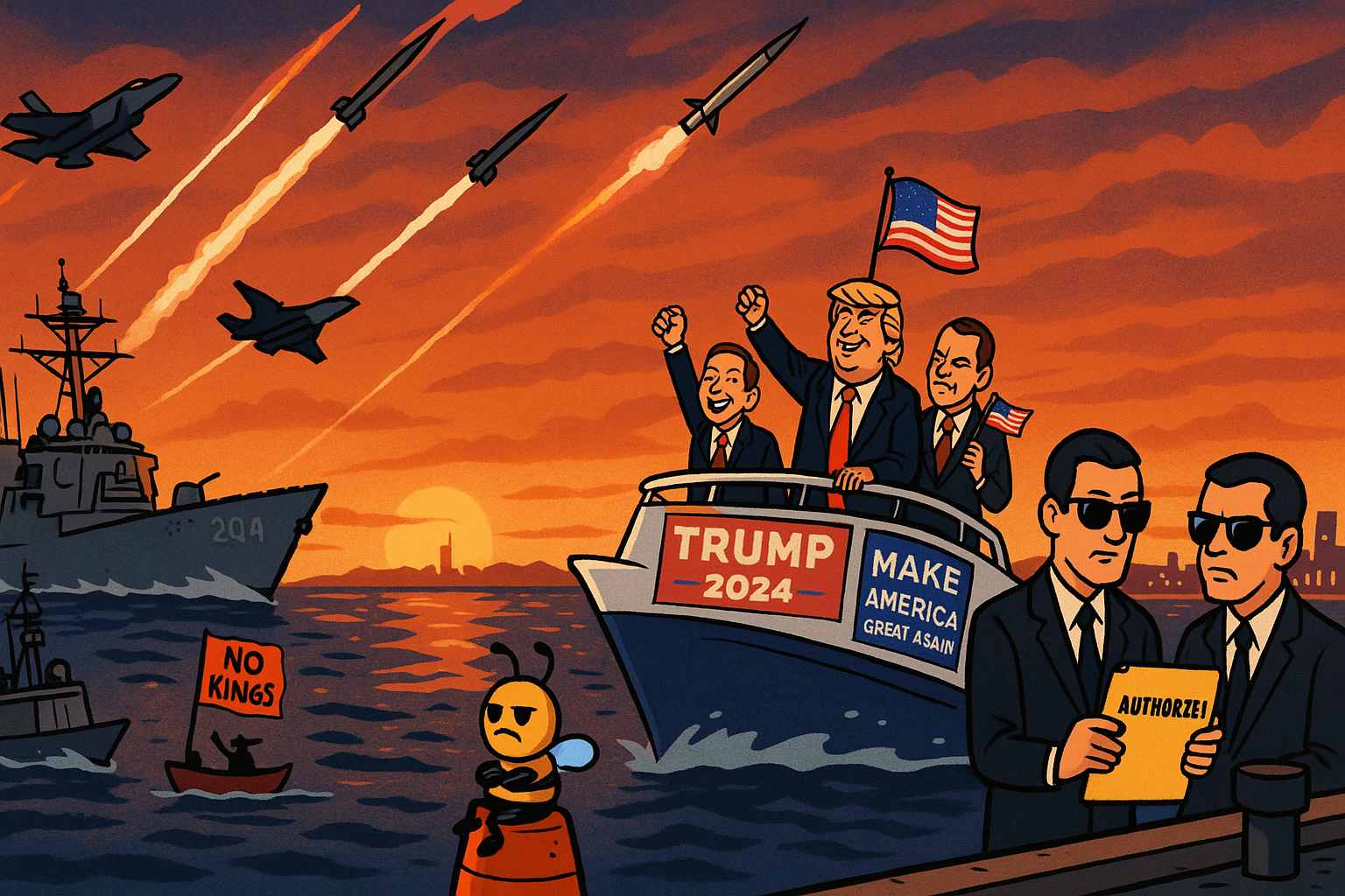 Operation Campaign Reel: The War That Started Because Trump Got Bored on a Yacht