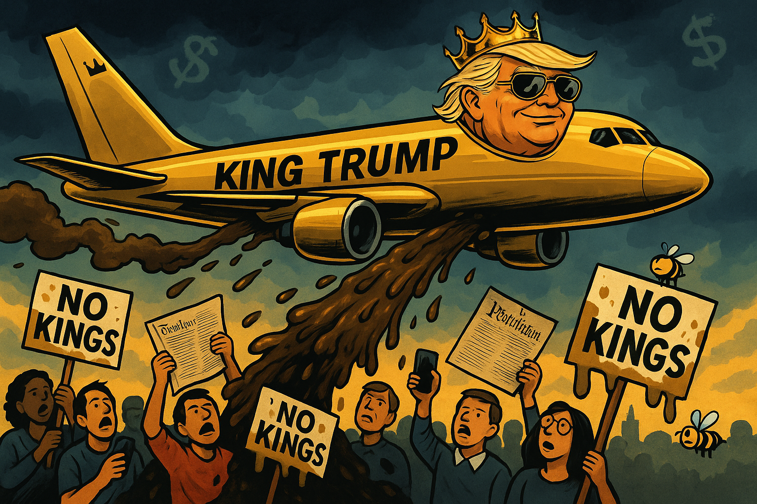 Trump the Wannabe King and the Sludge: A Royal Flush from the Sky of Delusion