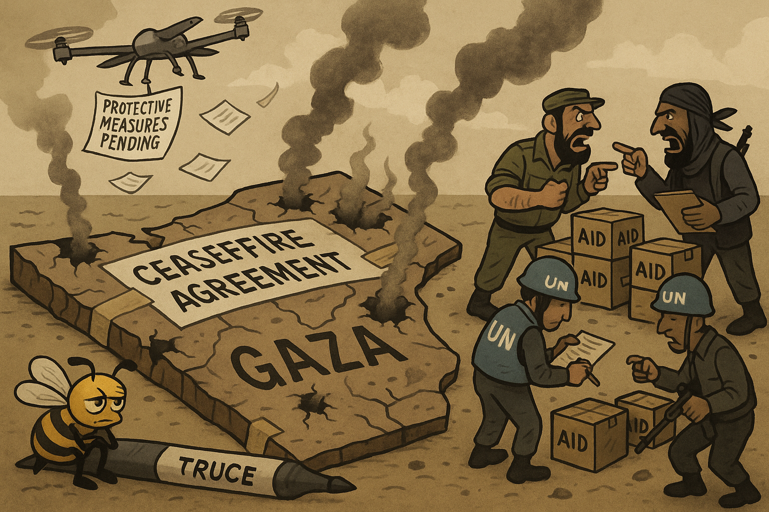 The Potemkin Peace: When Israel and Hamas Gaza Ceasefire Maps Become Rorschach Tests