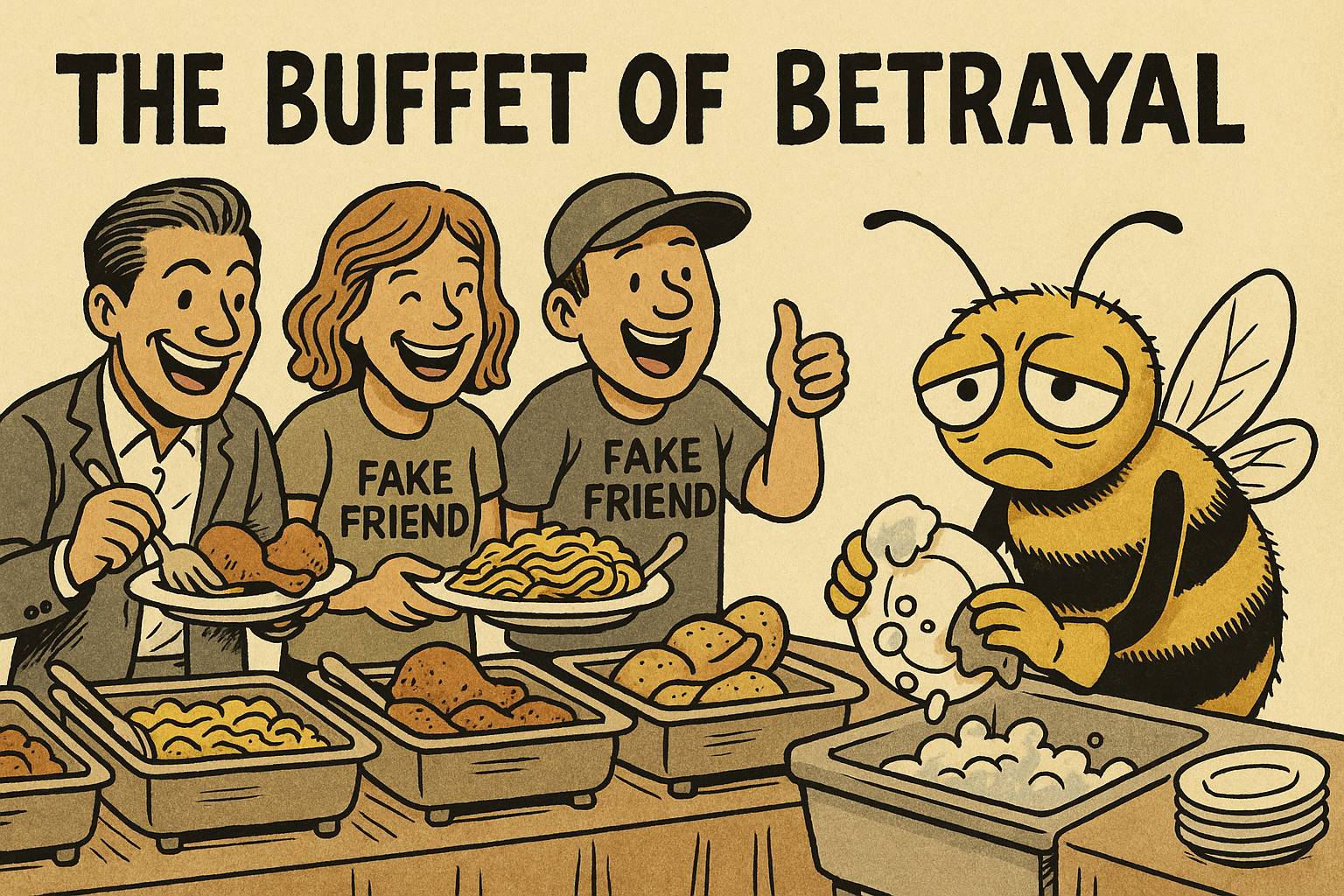 The Buffet of Betrayal: Fake Friends and Their Discount Recipes