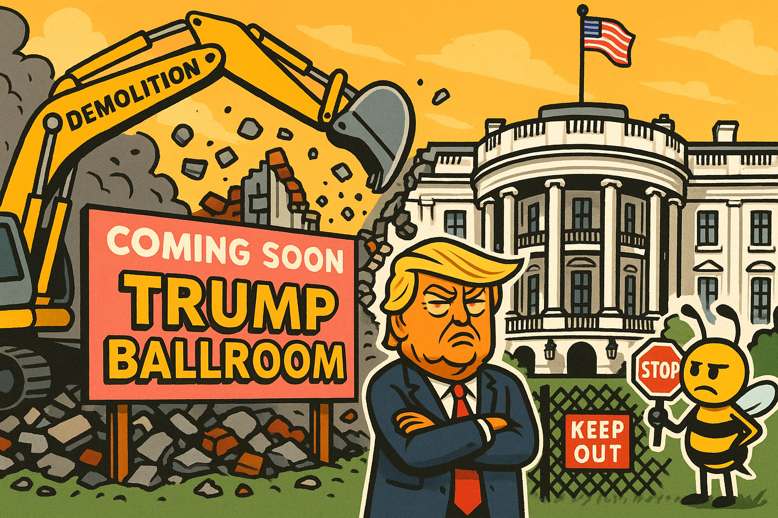 Mar-a-Washington: How Trump’s Epstein Ballroom Became the White House Tear-Down