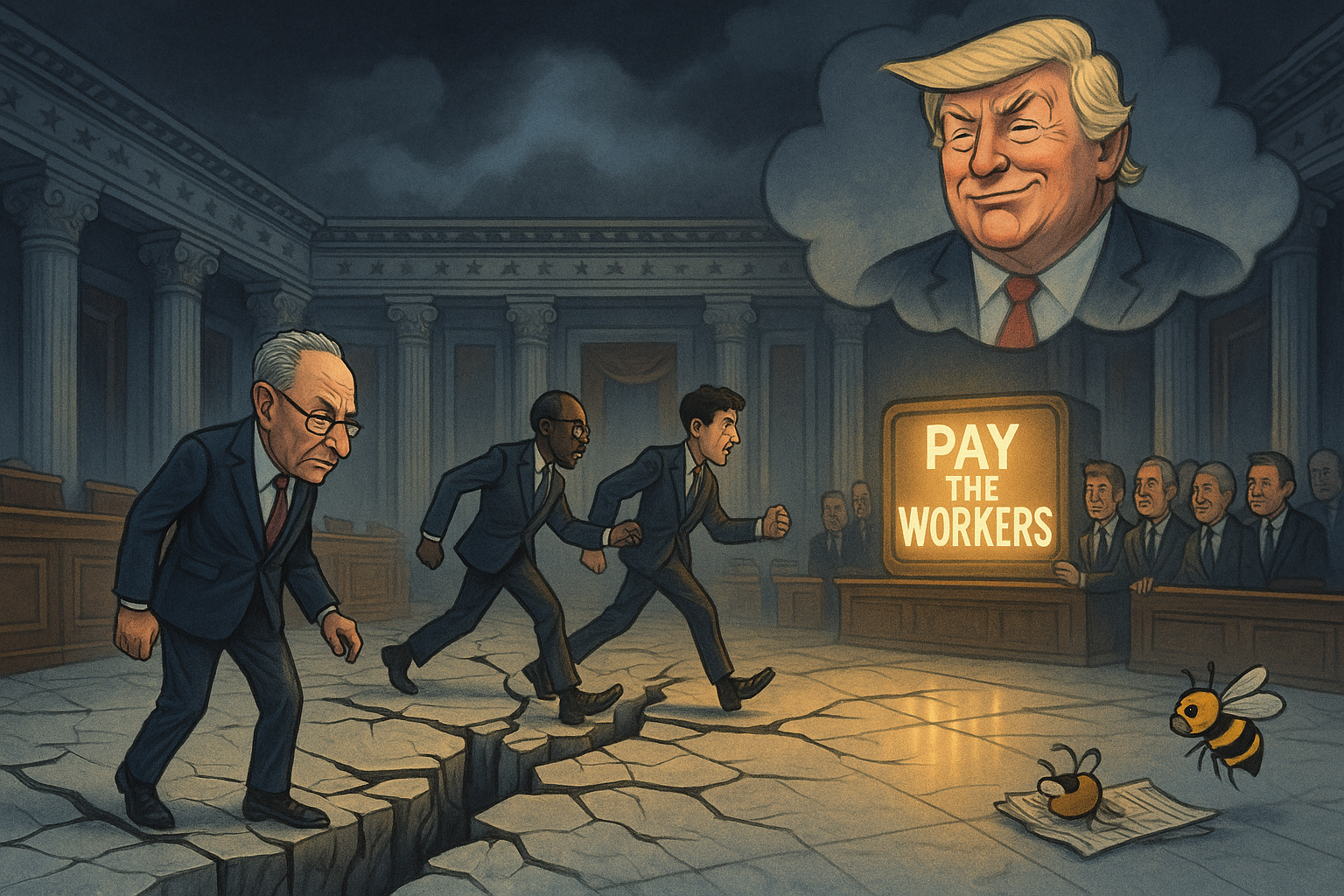 Shutdown: The First Hairline Fracture in the Blue Wall