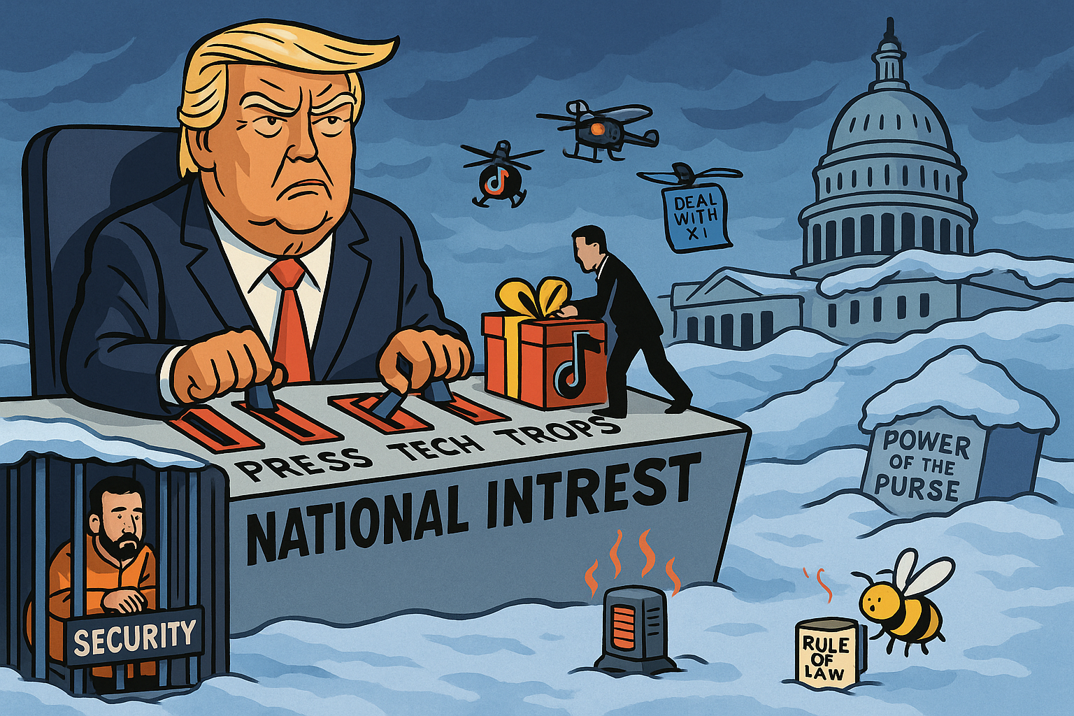 Freedom, Firewalls, and Freefall: How Trump’s Week in Power Looked Like a Season Finale Written by Kafka