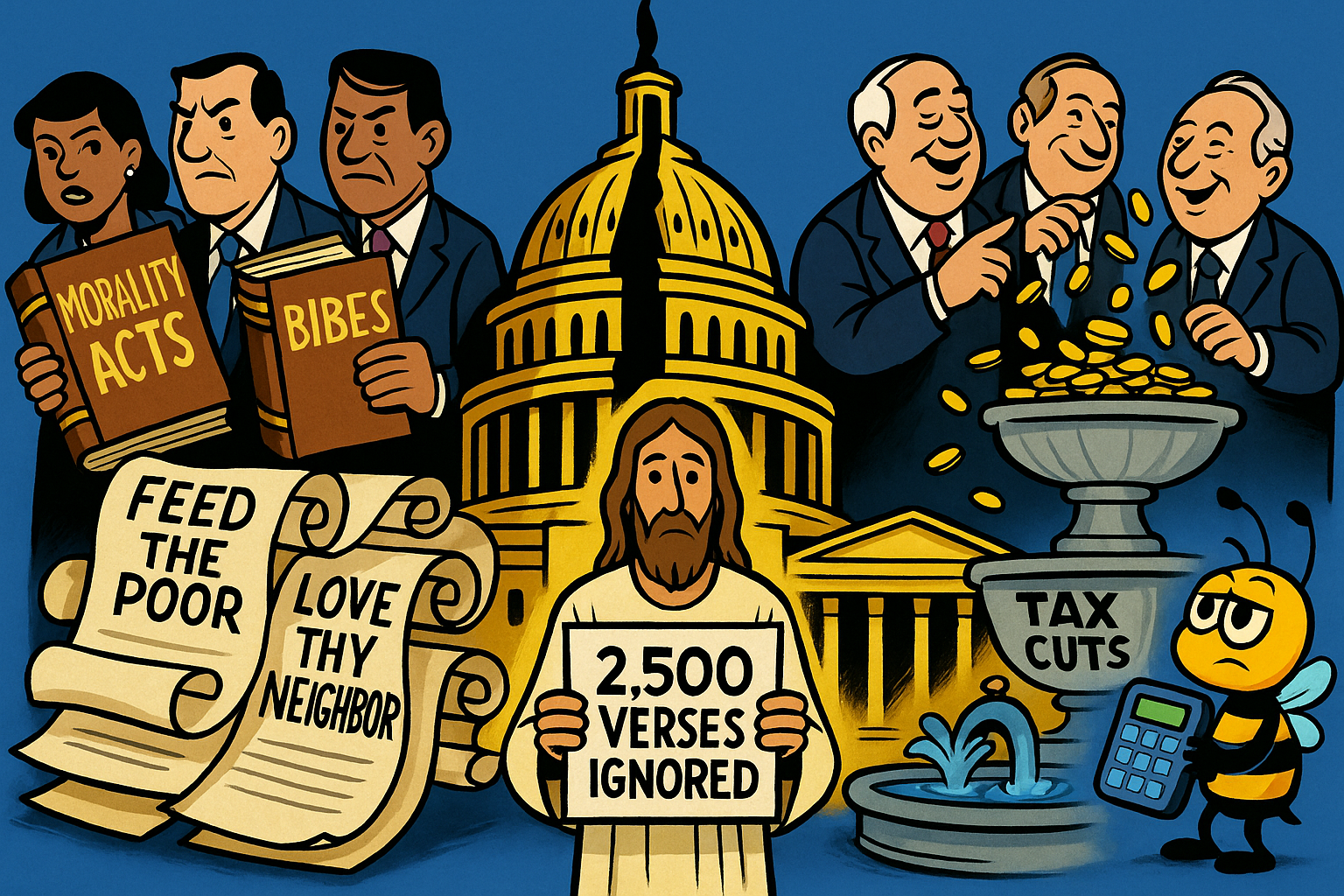 The Gospel According to Hypocritical Christians: How Trump and MAGA Baptized Greed and Called It Policy
