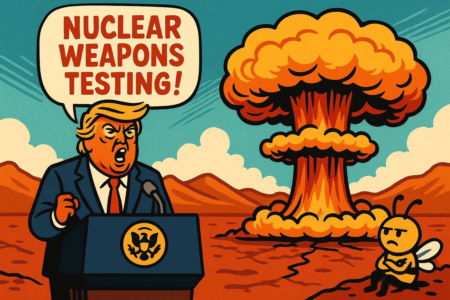 Trump Wants to Hear the Desert Scream Again: The Sound of Nuclear in a Country That Forgot What Fallout Smells Like