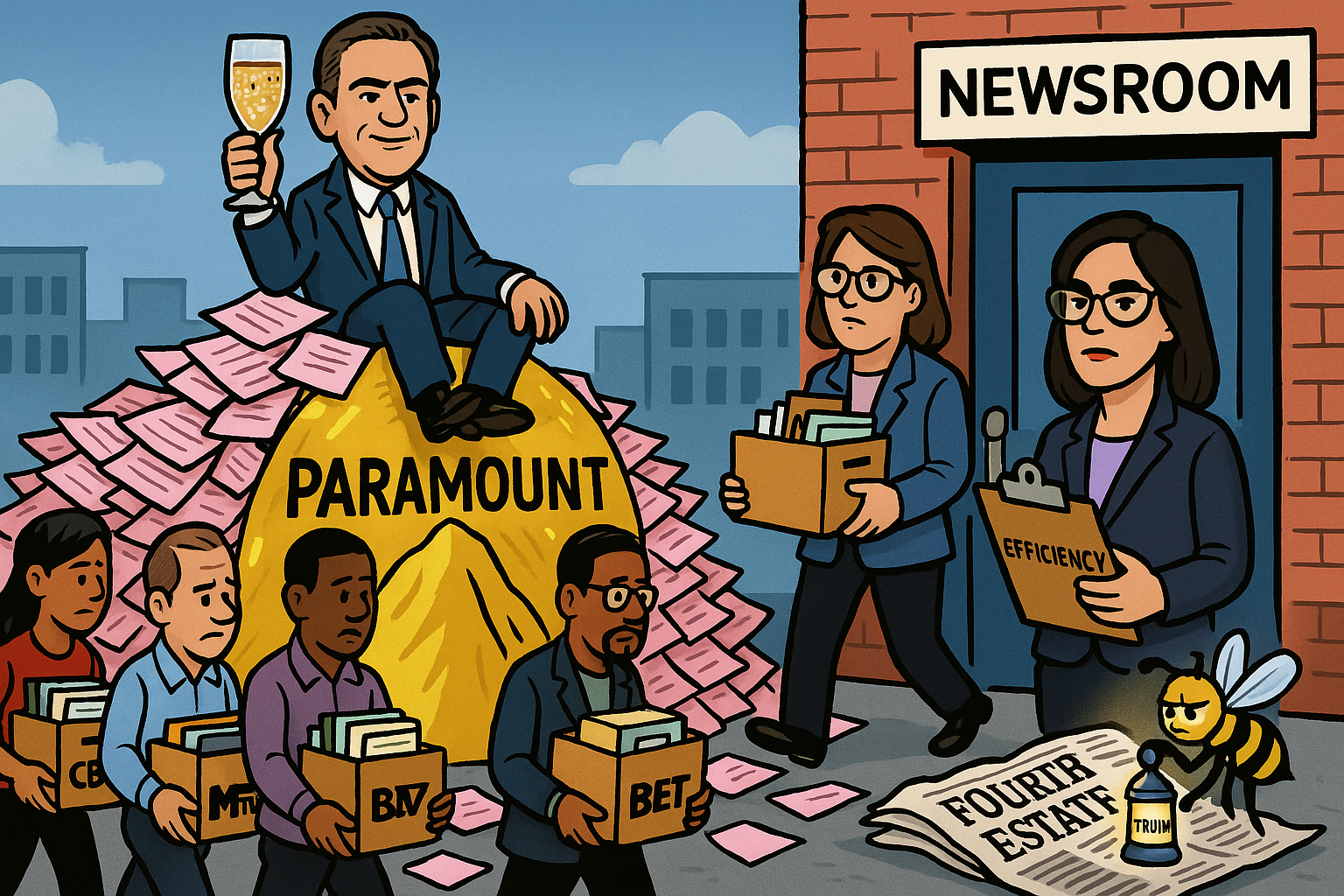 Paramount Skydance Presents: The Invisible Hand of the Market (Now Playing in Your Severance Package)