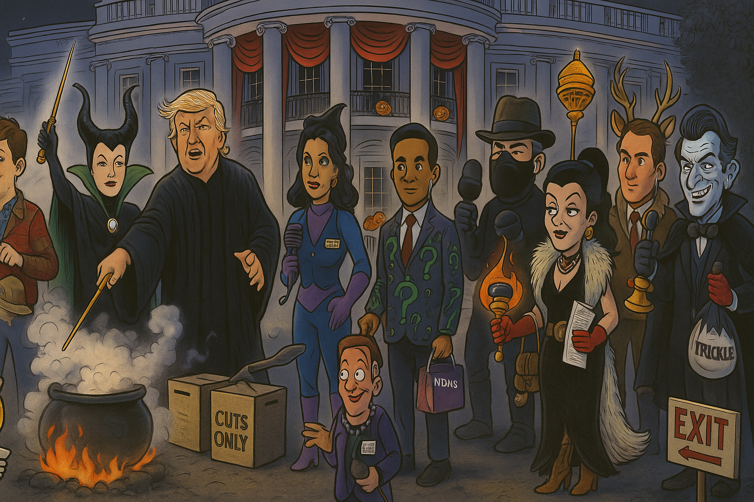 Trump White House Halloween You Can’t Unsee: Voldemort, Maleficent, and the Budget Ring of Power
