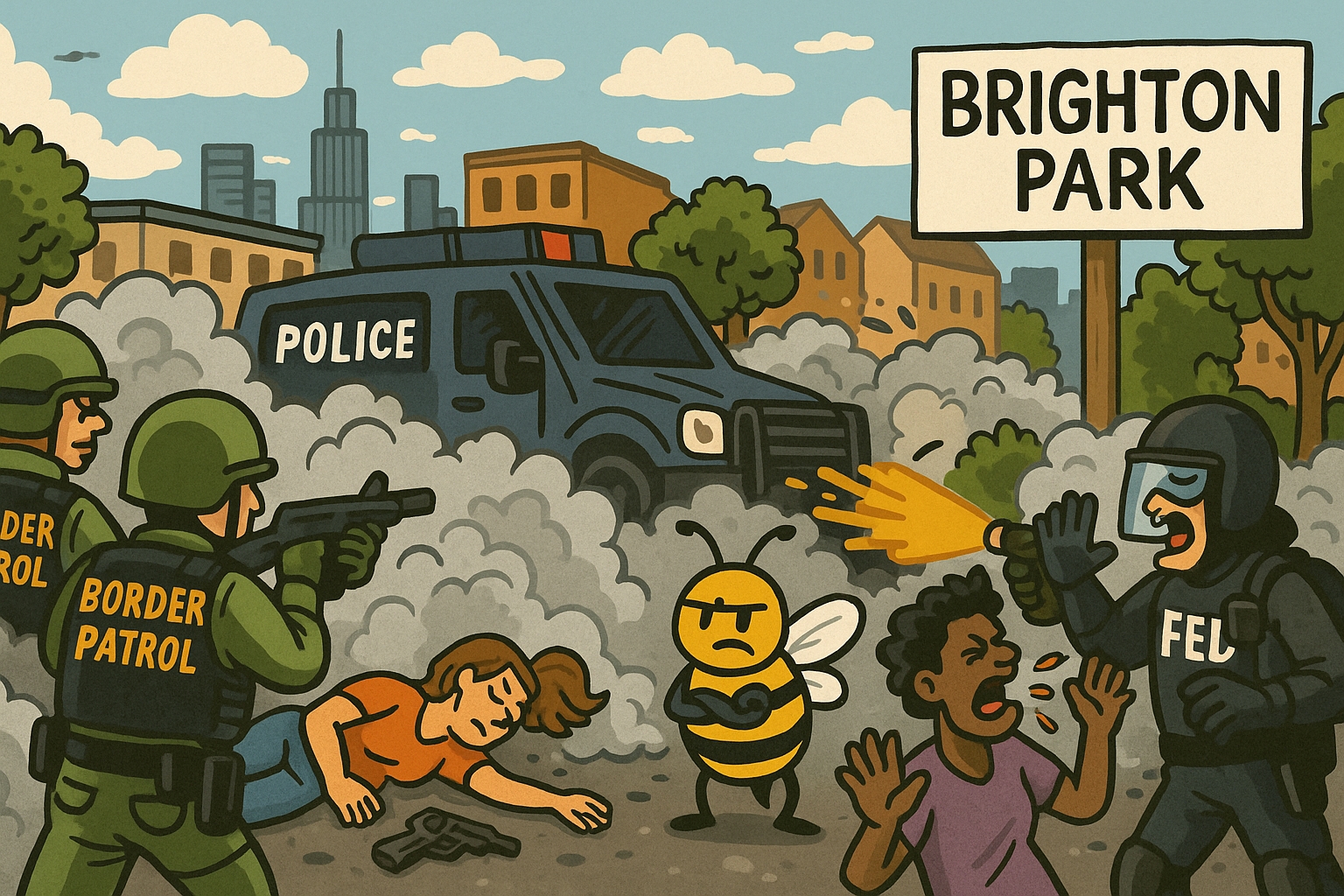 Brighton Park Shooting, Tear Gas, and the Shutdown Spectacle: How DHS Turned Chicago Into a Border War Zone