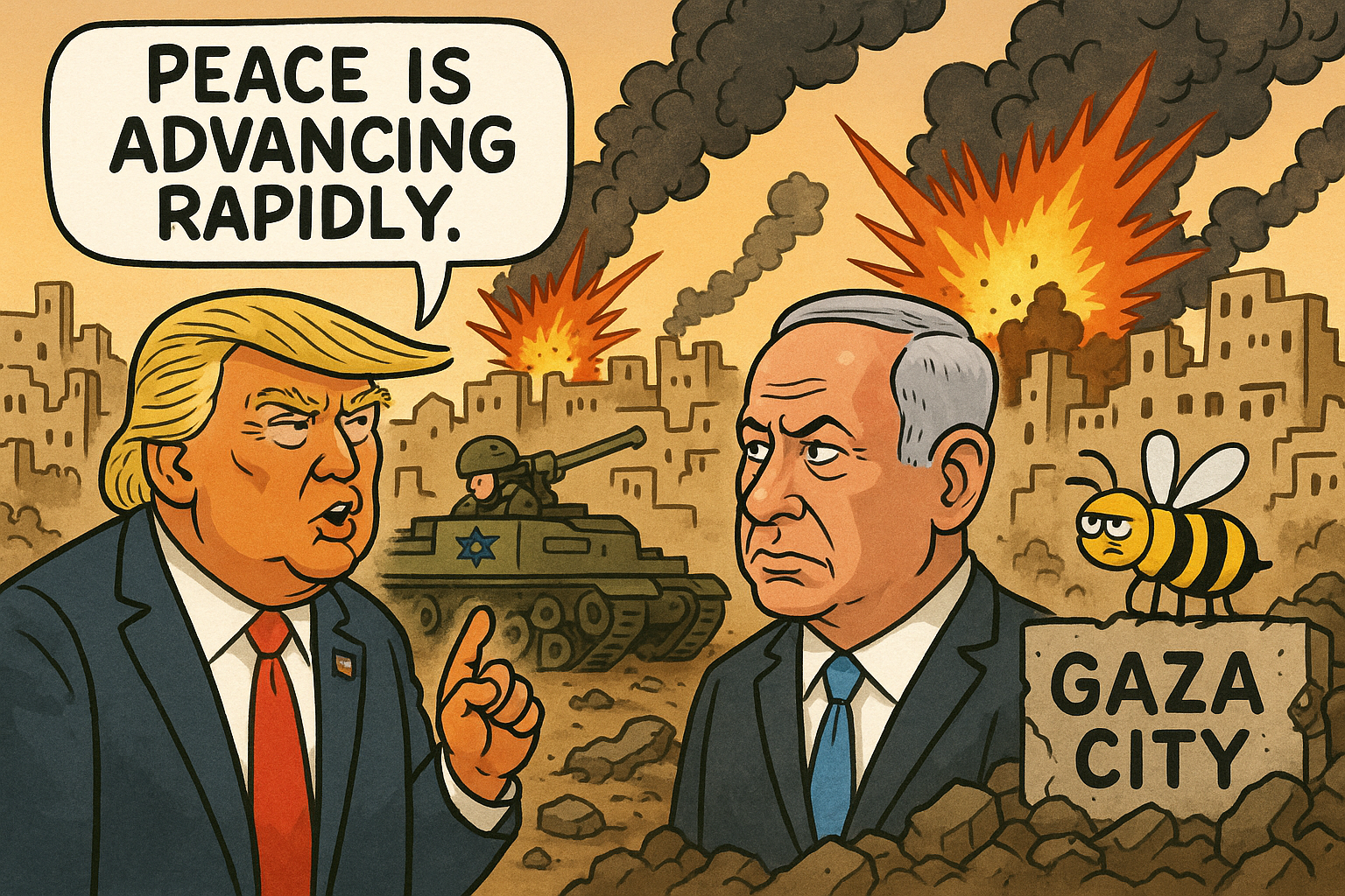 When Diplomacy Speaks but Bombs Keep Screaming: Trump’s Gaza Gambit Under Fire