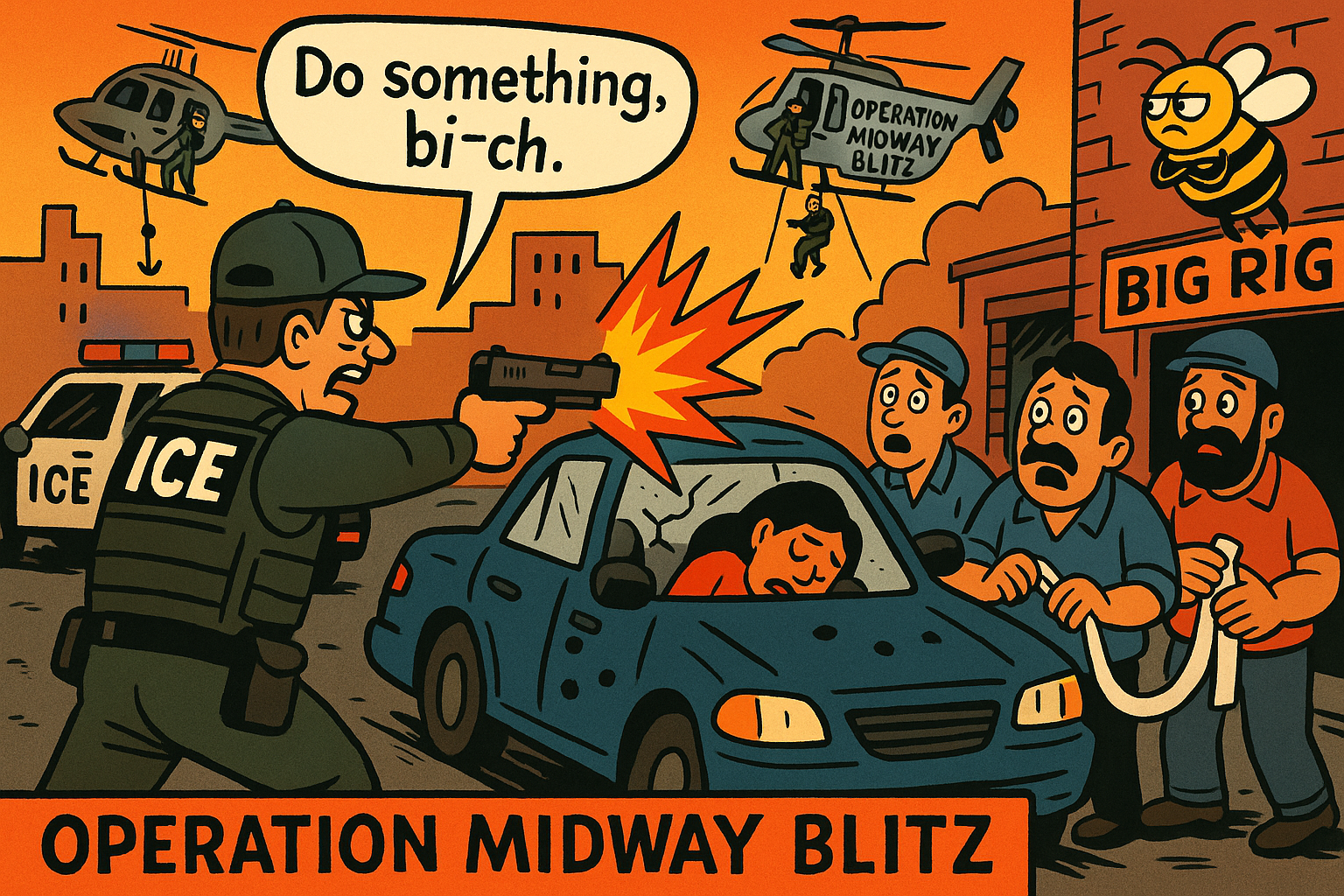 Seven Holes and a Federal Lie: How ICE’s Brighton Park Shootout Exposed No “10 Car Attack”