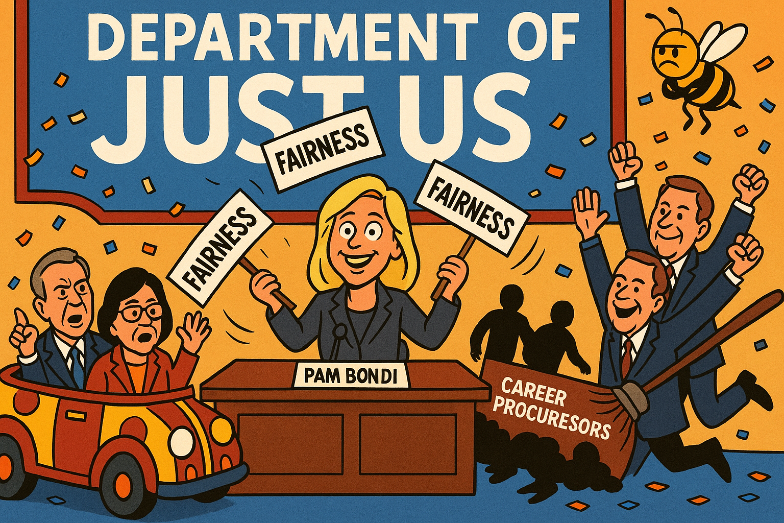 Pam Bondi’s Great Stonewall Revue: How to Say Nothing for Hours While Redecorating the Constitution