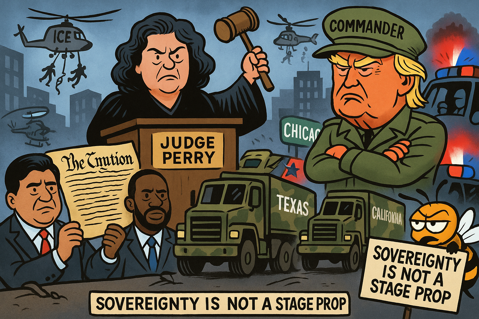 Chicago Judge Hits Pause on Trump’s Troop Show: Sovereignty on Life Support