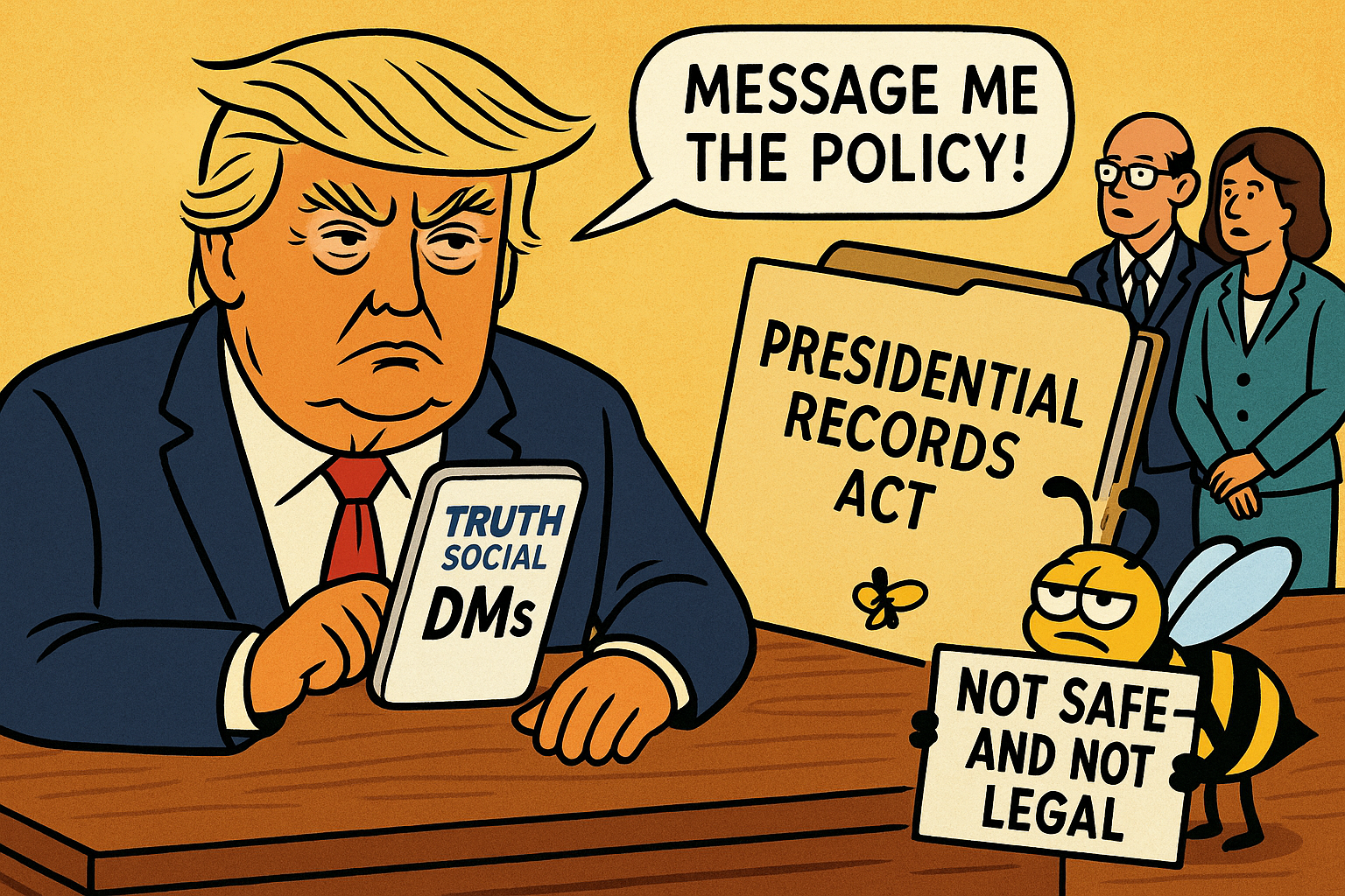 Trump’s Secret Messaging Ministry: When Truth Social Becomes the Oval Office’s Broken Pager