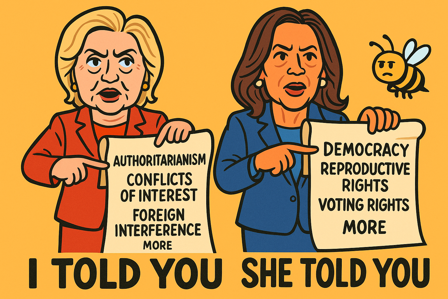 Hillary and Kamala Told You: A Double Ledger of Warnings They Laughed At and We Now Live In