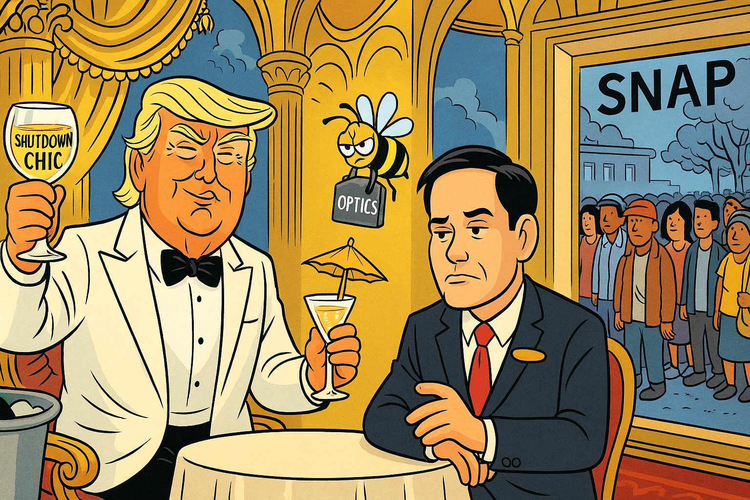 The Great Gatsby 2: Trump’s Halloween Feast While America Starves
