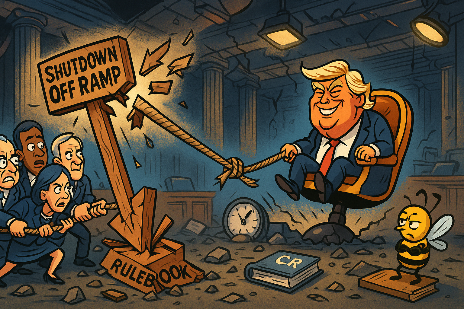 THE FORTY DAY SHUTDOWN THAT TAUGHT US NOTHING EXCEPT HOW FAST A SPINE CAN DISSOLVE