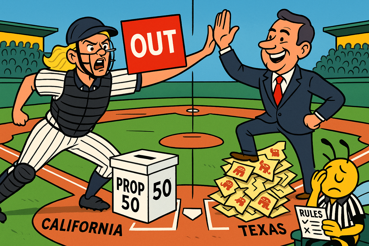 How To Gerrymander Like A Hypocrite: Trump Sues The Blue State, High-Fives The Red One