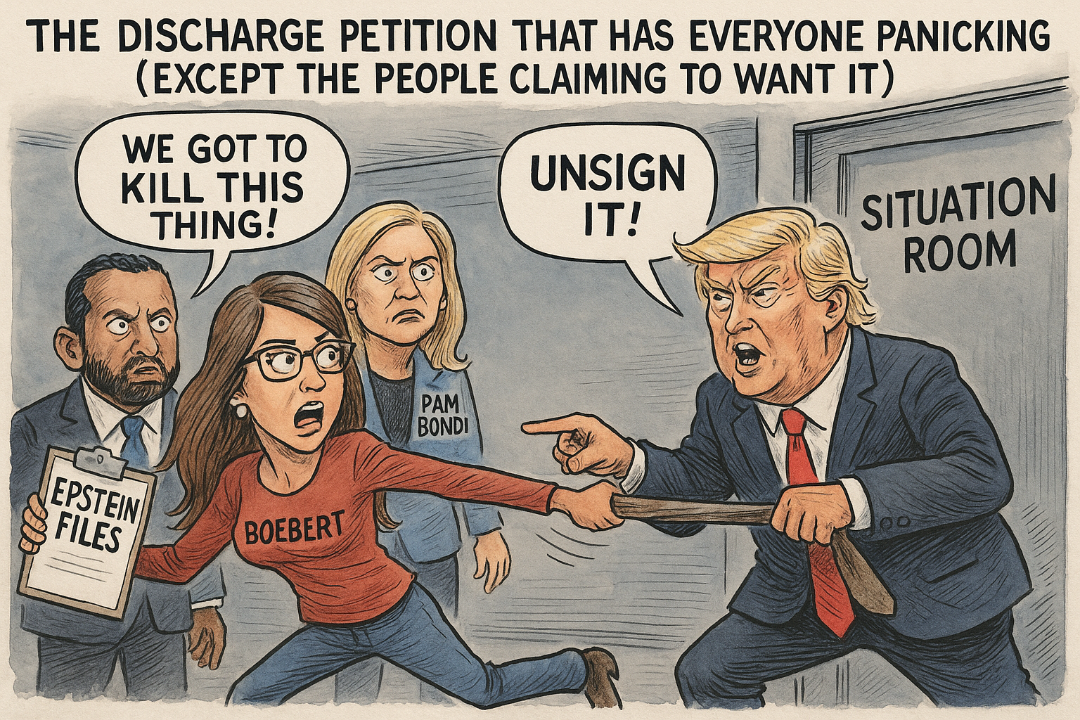 Trump’s Epstein Discharge Petition That Will Inevitably Go Nowhere