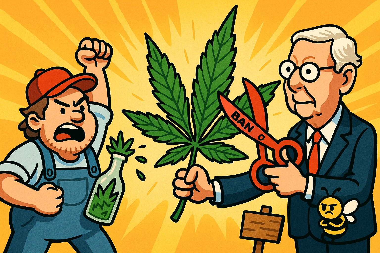 When MAGA Meets Mellow: The Day the GOP Declared War on Weed and Lost a Turning Point Influencer to the Void