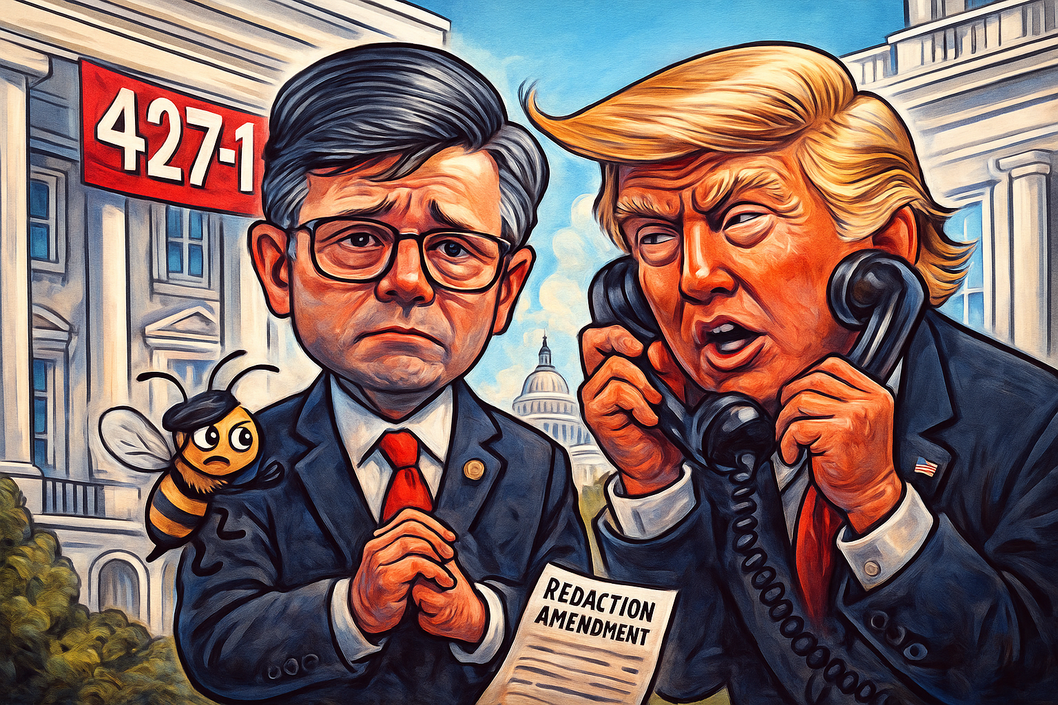 Mike Johnson’s Tears: Mourning the Loss of a Perfectly Good Trumped Up Epstein Cover-Up