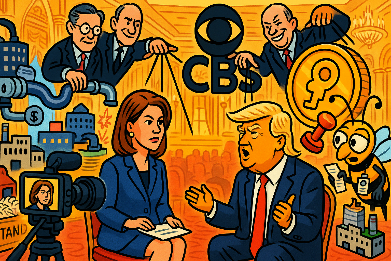 60 Minutes of Trump Lies: The Interview, the Merger, and the Silence That Follows