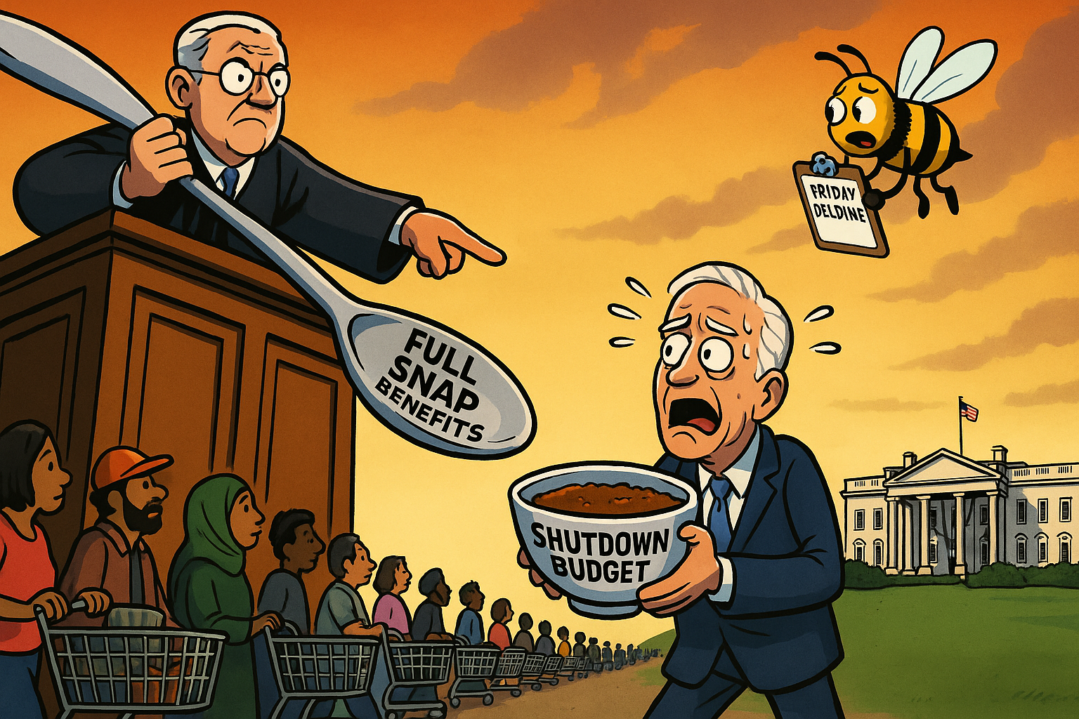 When the Courts Have to Tell the President to Feed People: A Shutdown Fable for a Starving Republic