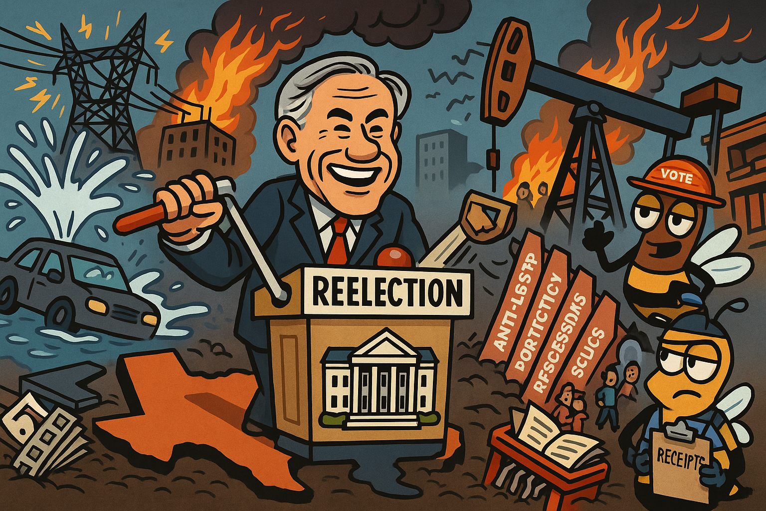 Greg Abbott Files for Reelection, Texas Should File for a Restraining Order