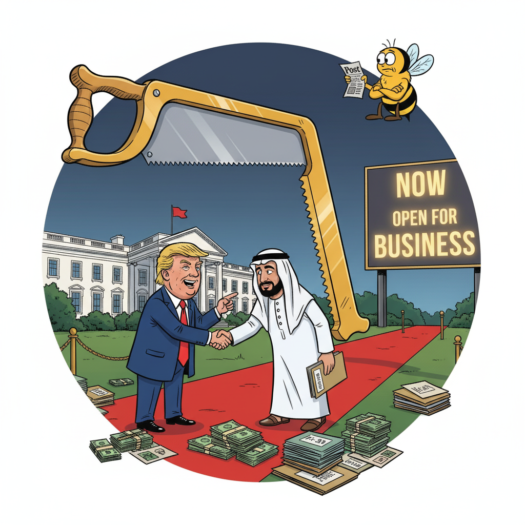 The Bone Saw and the Trump Red Carpet: How to Wash an Autocrat in Public