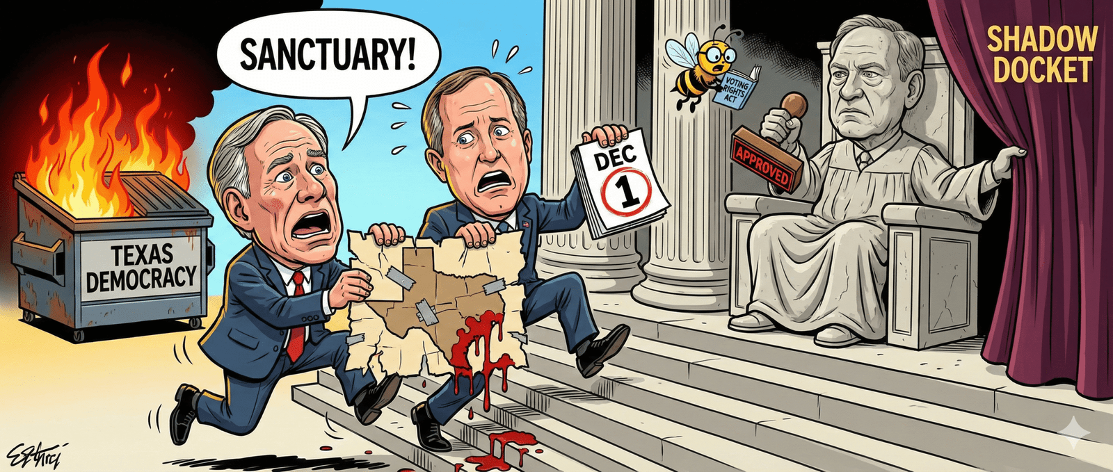 The Bat-Signal for Partisan Hacks: Texas Begs Alito to Save the Gerrymander