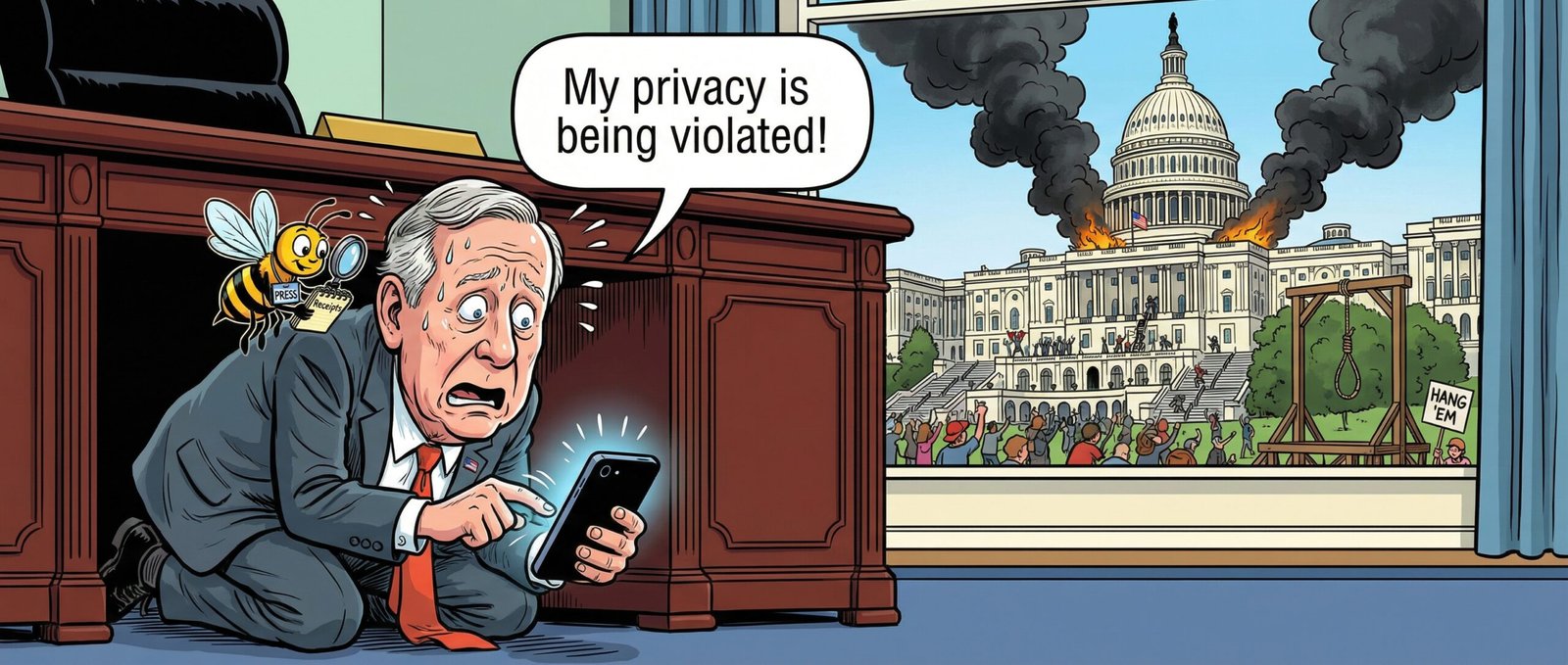 The Privacy of Arsonists: Why Congressional Seditionists Are Suddenly Worried About Their Data Plans